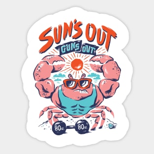 Suns Out Guns Out Sticker